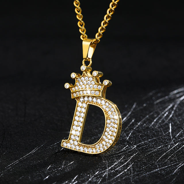 Zircon Alphabet Necklace