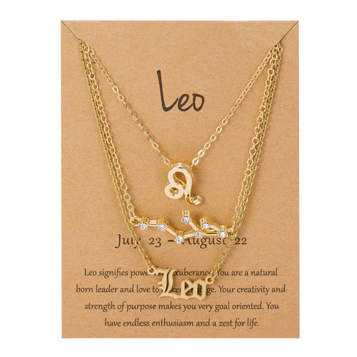 Load image into Gallery viewer, Zodiac Sign Pendant Necklace
