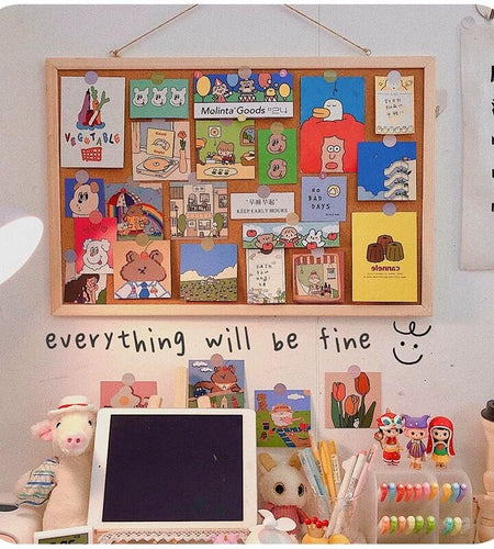 Postcard Photo Wall Cork Board