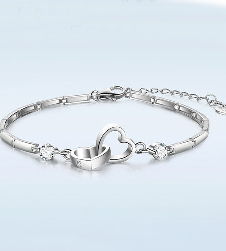 Double Heart Bracelet