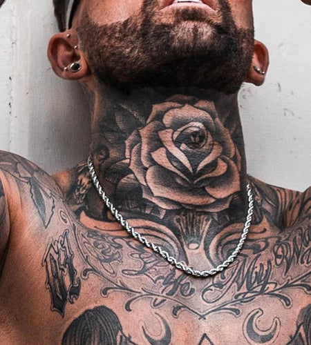 Men's Long Stainless Rope Necklace